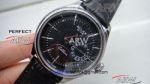 Perfect Replica Rolex Cellini Black Face Stainless Steel Case 39mm Men's Watch